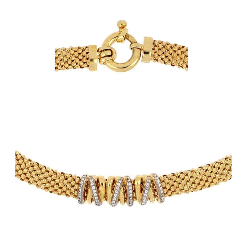 Romantic Mesh CZ Necklace