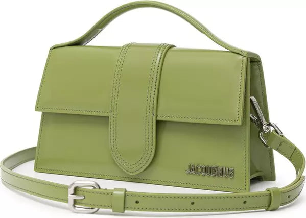 GREEN LEATHER SHOULDER BAG