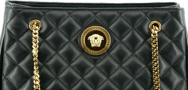 Versace Medusa Tote Bag in Quilted Nappa Leather