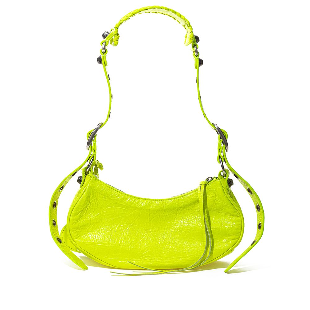 Sunshine Elegance Yellow Leather Handbag