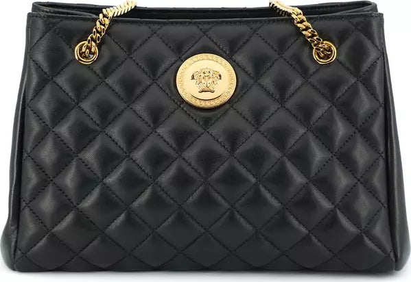Versace Medusa Tote Bag in Quilted Nappa Leather