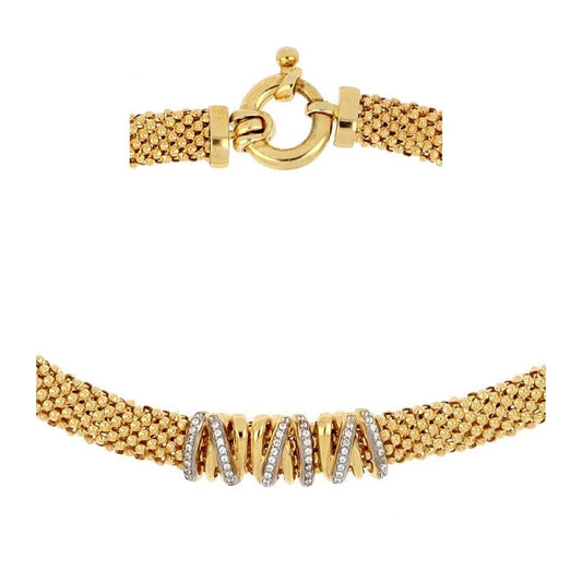 Romantic Mesh CZ Necklace