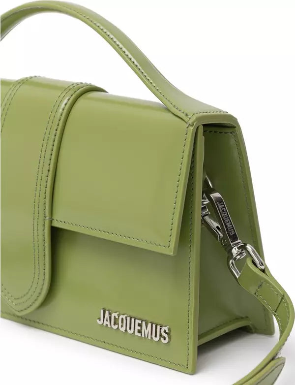 GREEN LEATHER SHOULDER BAG