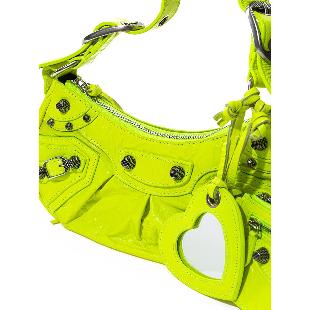 Sunshine Elegance Yellow Leather Handbag