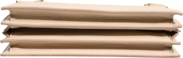 Preowned- BEIGE LEATHER INGRID TOP HANDLE SHOULDER BAG