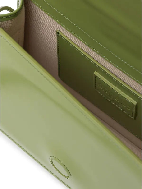 GREEN LEATHER SHOULDER BAG