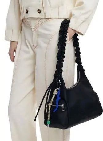 Desigual Black Embossed Logo Handbag – Chic & Practical Daily Essential