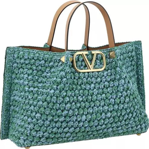 حقيبة توت من الرافيا