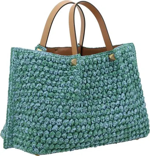 حقيبة توت من الرافيا