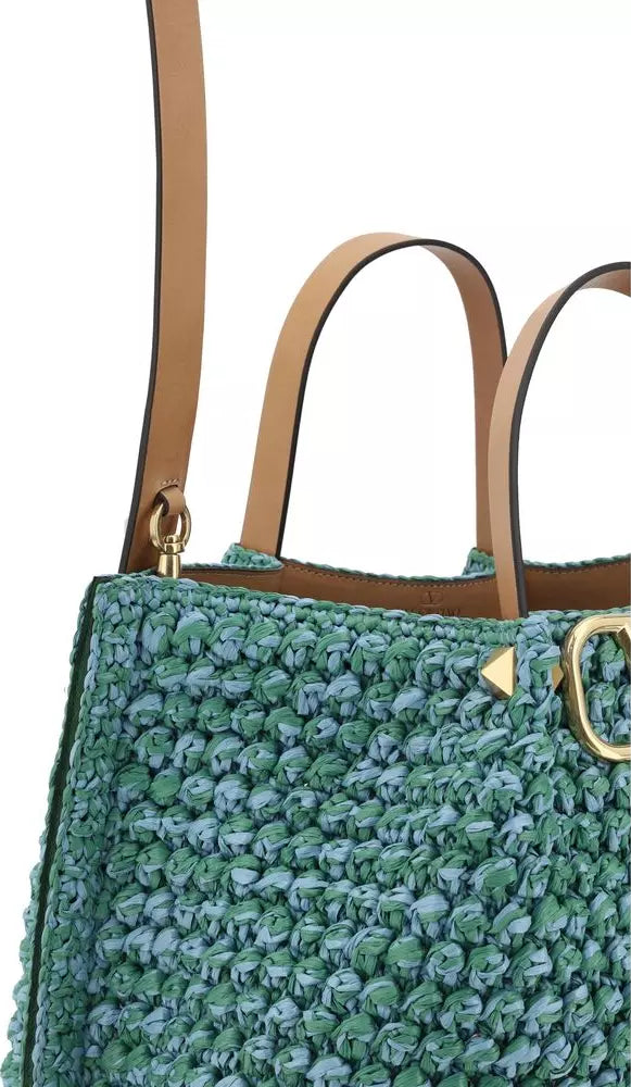 حقيبة توت من الرافيا