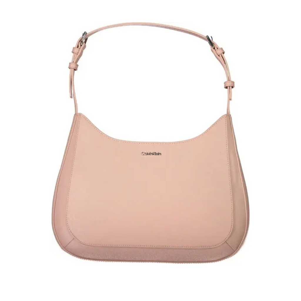 Pink Polyester Handbag