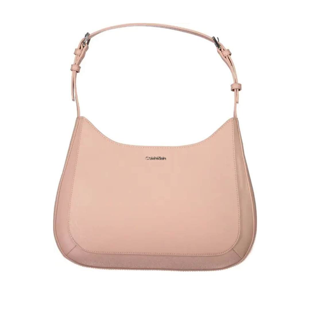 Pink Polyester Handbag