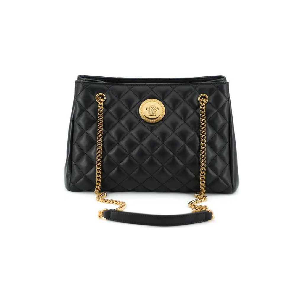 Versace Medusa Tote Bag in Quilted Nappa Leather