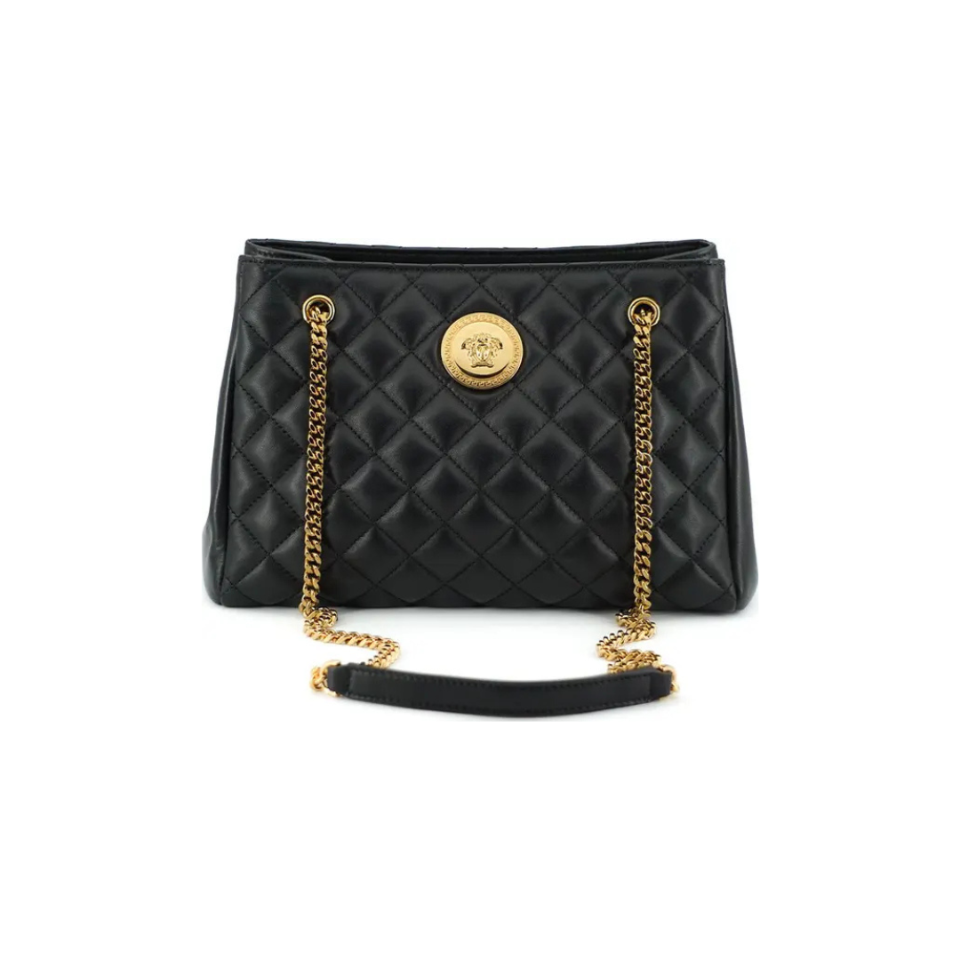 Versace Medusa Tote Bag in Quilted Nappa Leather