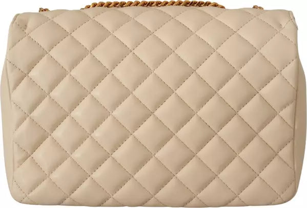 Versace Medusa White Nappa Leather Shoulder Bag