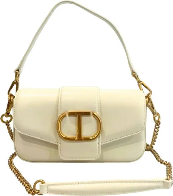 Twinset Milano White Mini Crossbody & Clutch Bag – Elegant Italian Design