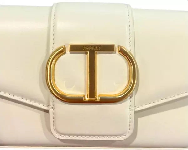 Twinset Milano White Mini Crossbody & Clutch Bag – Elegant Italian Design