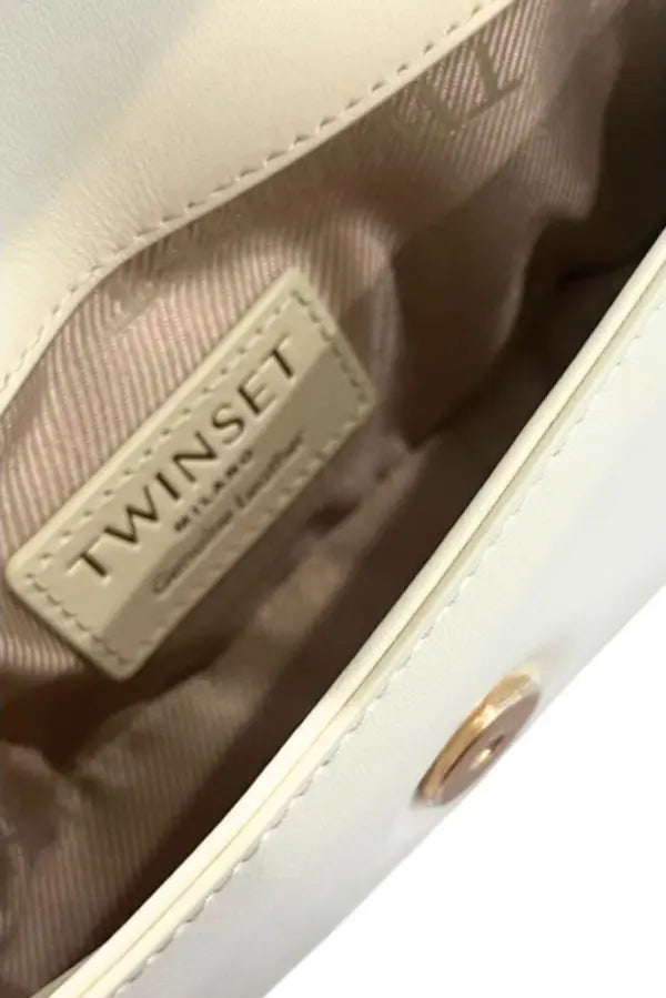 Twinset Milano White Mini Crossbody & Clutch Bag – Elegant Italian Design
