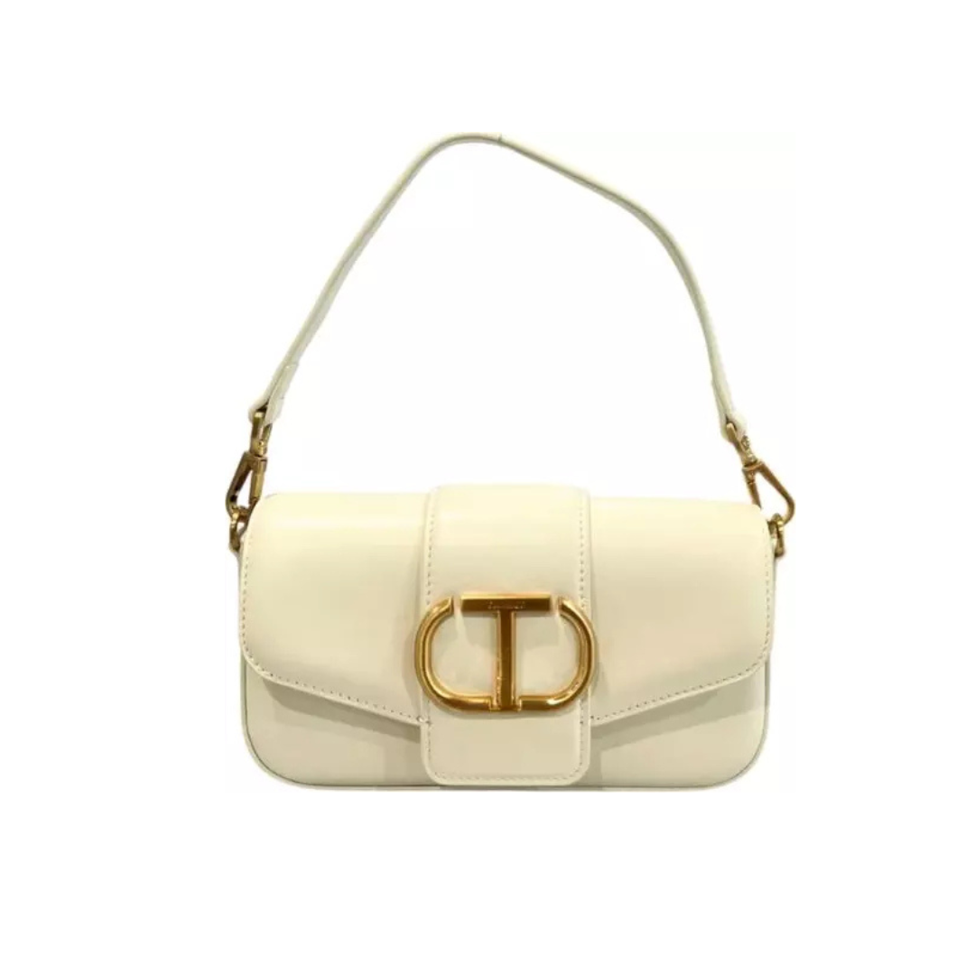 Twinset Milano White Mini Crossbody & Clutch Bag – Elegant Italian Design