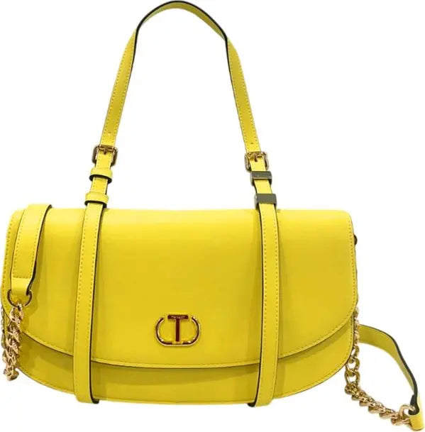 Twinset Milano Radiant Yellow Shoulder Bag – Bold Italian Statement Piece