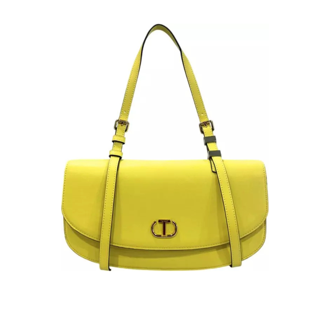 Twinset Milano Radiant Yellow Shoulder Bag – Bold Italian Statement Piece