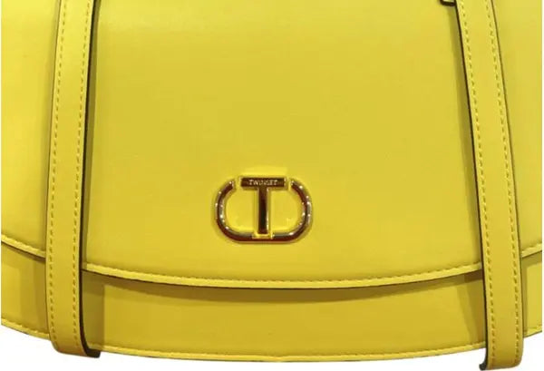 Twinset Milano Radiant Yellow Shoulder Bag – Bold Italian Statement Piece