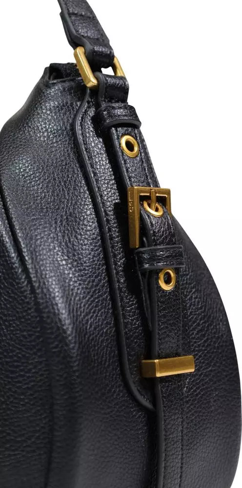 Liu Jo ECS Large Hobo Bag in Premium Eco-Leather – Elegant Black & Gold Edition