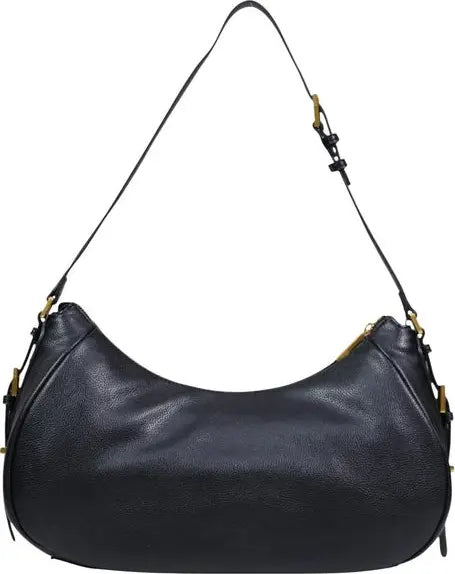 Liu Jo ECS Large Hobo Bag in Premium Eco-Leather – Elegant Black & Gold Edition