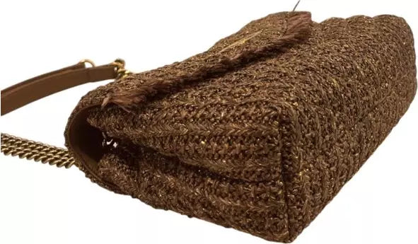 Twinset Milano Brown Fringe Shoulder Bag – Trendy Italian-Sourced Crossbody