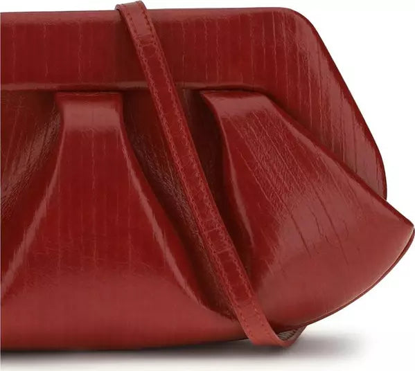 THEMOIRè Bios Baguette Clutch – Multicolor Striped Vegan Leather Bag (SS26)