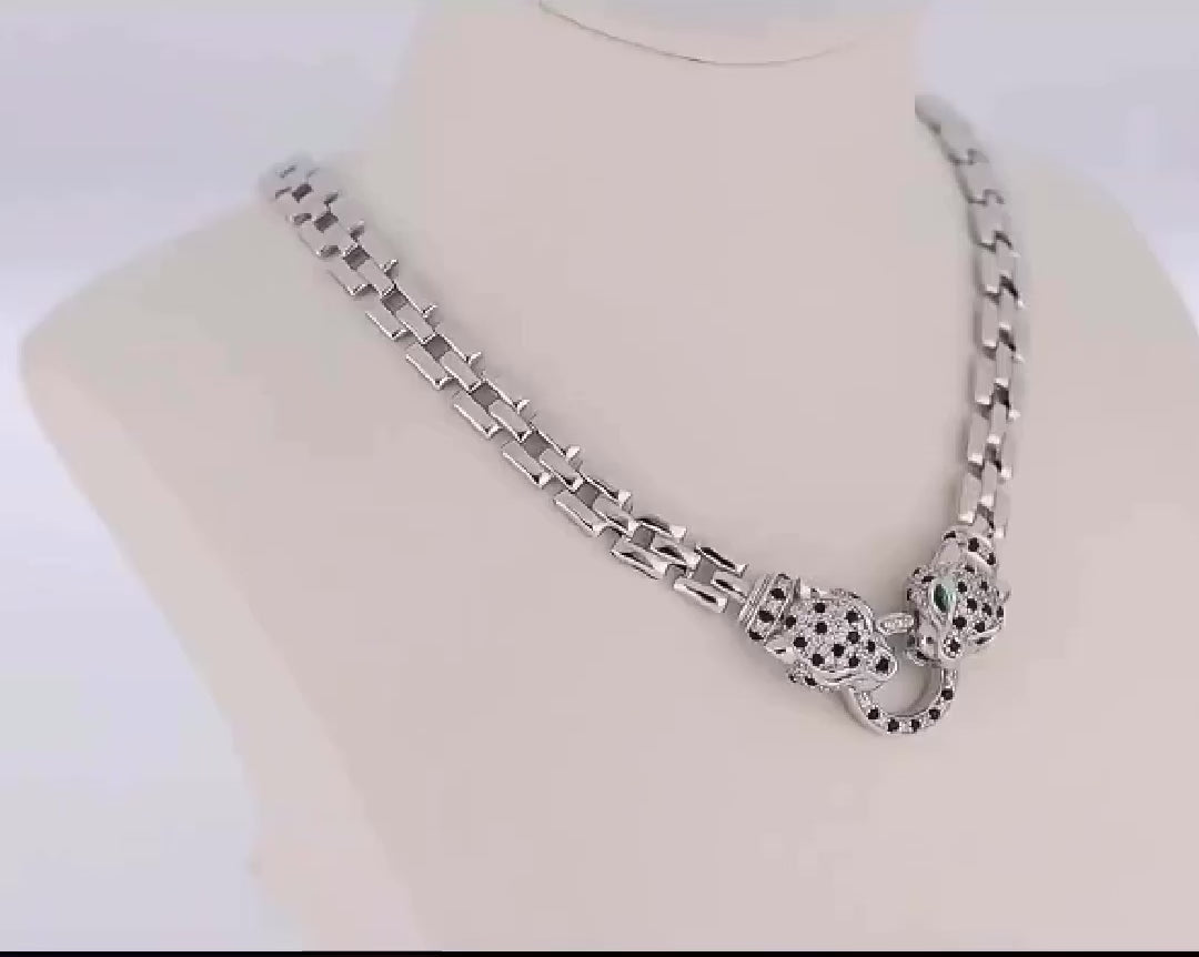 Wild Elegance Panther Necklace