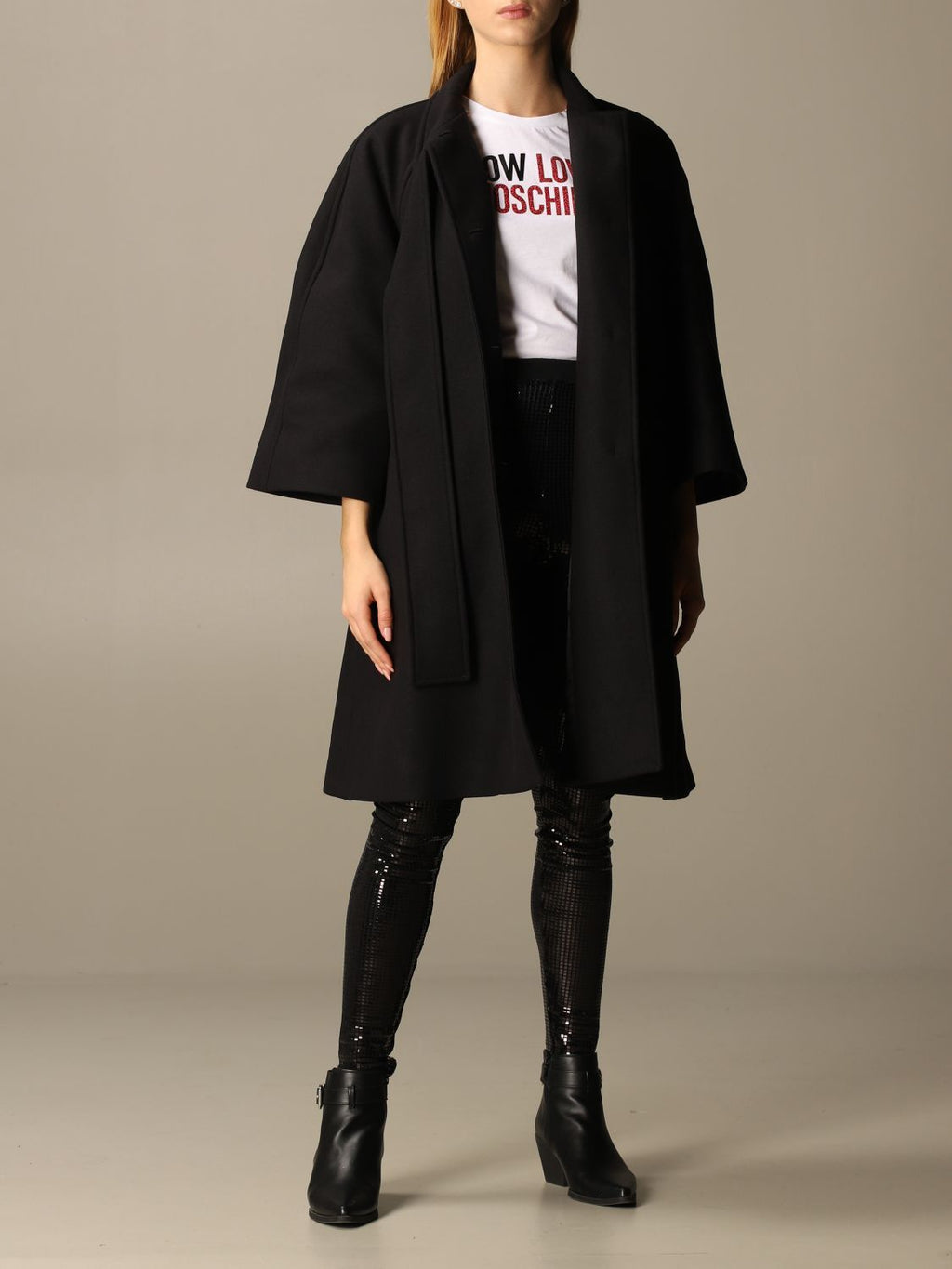 Black Wool Vergine Jackets & Coat